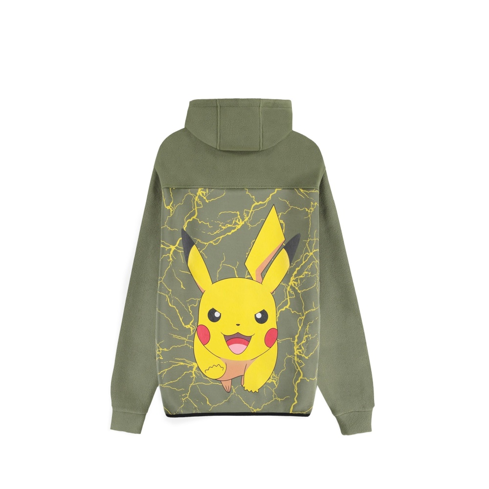 Pokémon - Pikachu Sherpa Vest met capuchon - Groen